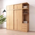 Tủ Quần Áo Gỗ Cao Su Ghép Phủ Veneer Cao Cấp